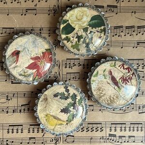 POTTERY BARN Glass Ornaments | S4